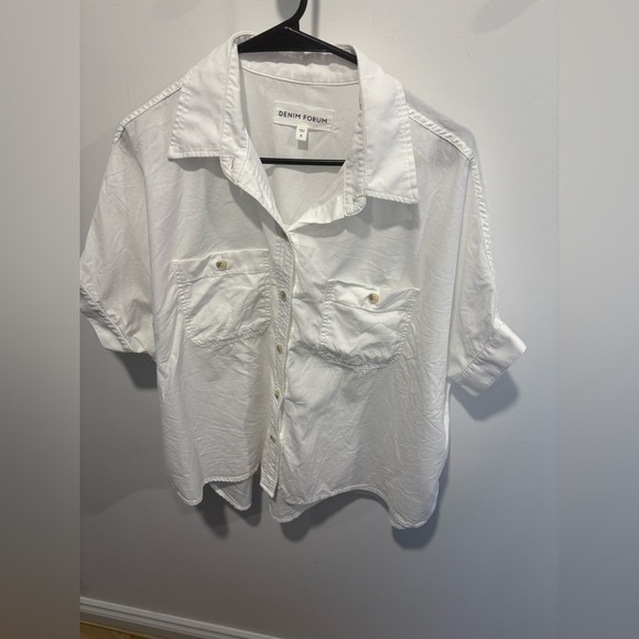 EUC- DENIM FORUM THE JANE SHIRT -100% cotton- Small- oversized - Picture 3 of 8